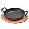 Сковорода круглая с ручками чугун на дподставке d21см  LAVA