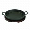 Сковородка чугунная круглая на деревянной подставкедля подачи d20 cм PL-ProffCuisine