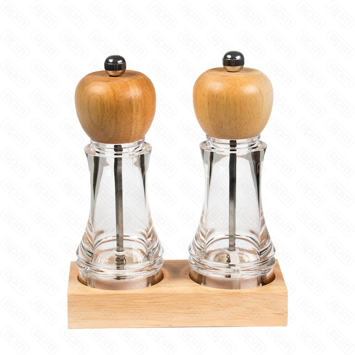 Набор для специй на подставке 2 предмета акрилдерево 77 см h18см  PL - REG