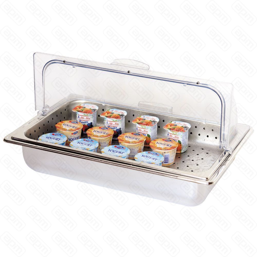 Гастроемкость перфорированная с крышкой GN11-65 мм металл PL Proff Cuisine