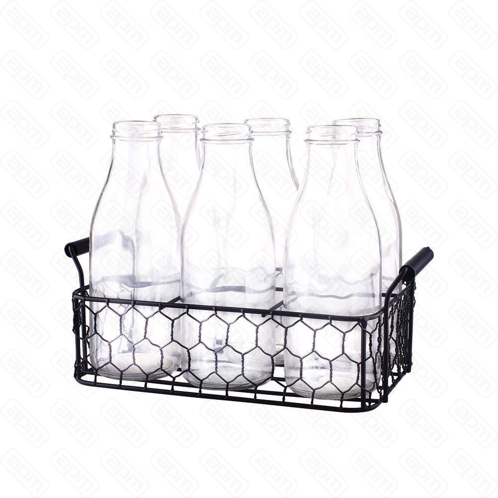 Подставка для переноски бутылок 2416 см 6 ячеек 875 см металл PL Proff Cuisine