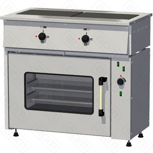 Плита электрическая Тулаторгтехника ПЭ-024Мт-011 жарочный шкаф ТЭН черн мет камера стекло