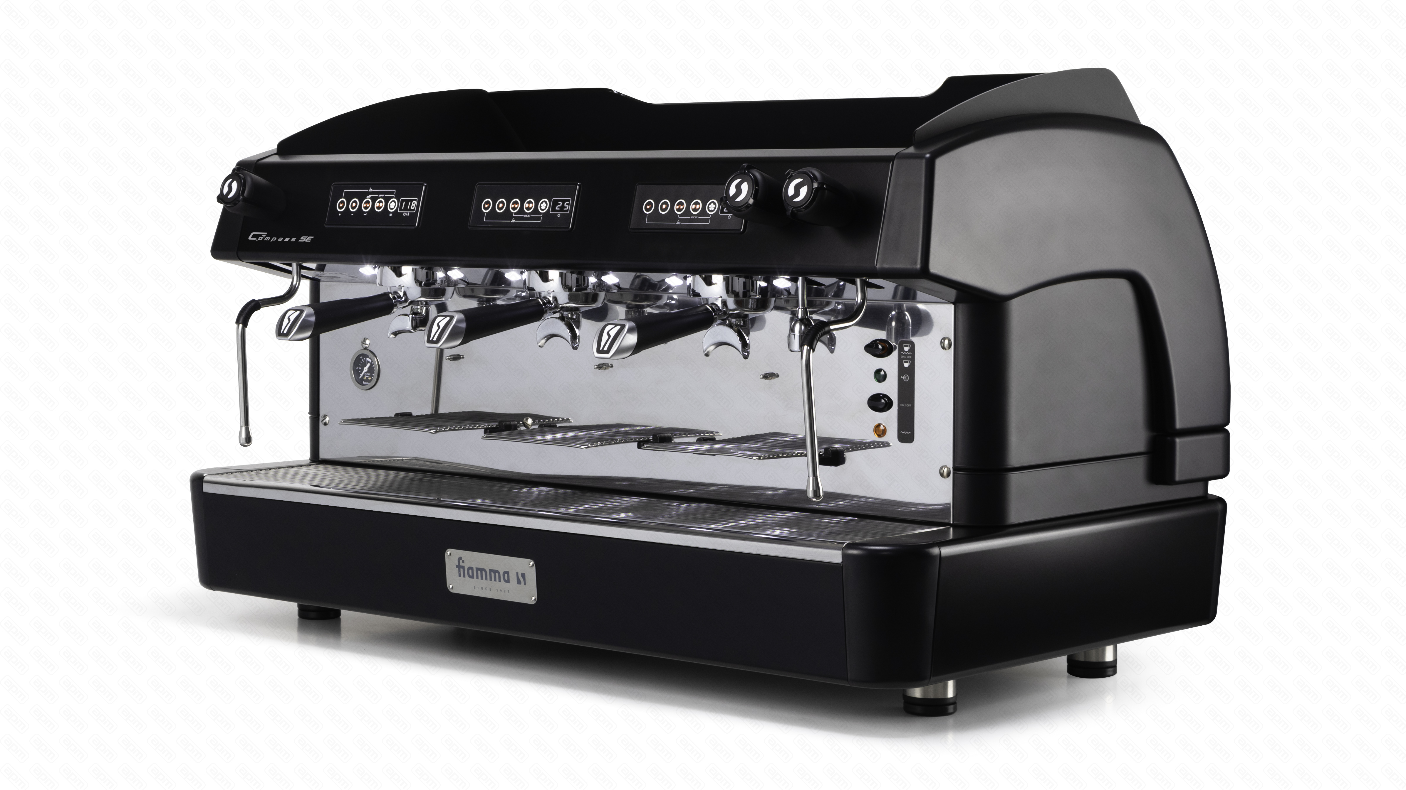 Кофемашина рожковая FIAMMA COMPASS 3 SE TC BLACK автомат 3 группы COFFEE MACHINE COMPASS 3 SE TC BLACK