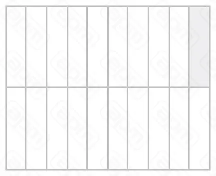 Vitella SrIunip Решетка на 20 ячеек 50х200мм дмаш тестоделит серии SQG