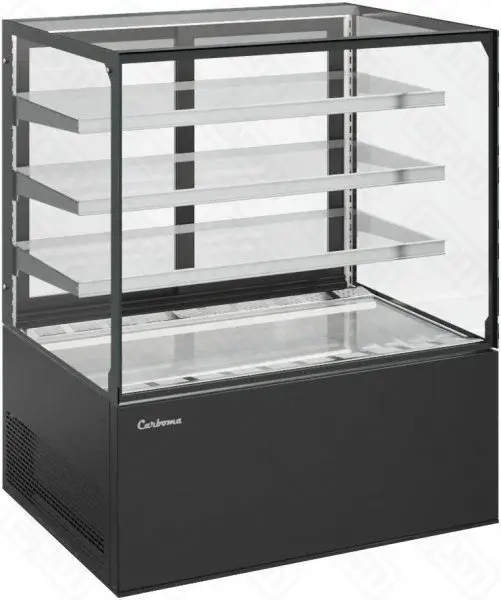 Витрина холодильная серии KC71-130 VV 09-2 открытая фронт оргстекло 9005
