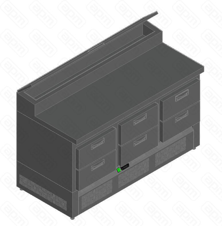 СТОЛ ДЛЯ ПИЦЦЫ HICOLD PZE1-222GN 13