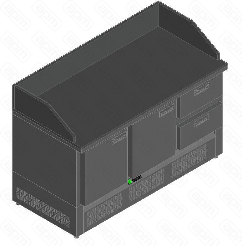 СТОЛ ДЛЯ ПИЦЦЫ HICOLD PZE3-112GN КАМЕНЬ