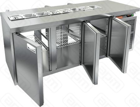 СТОЛ ДЛЯ САЛАТОВ HICOLD SL2T-111GN 16 БЕЗ КРЫШКИ