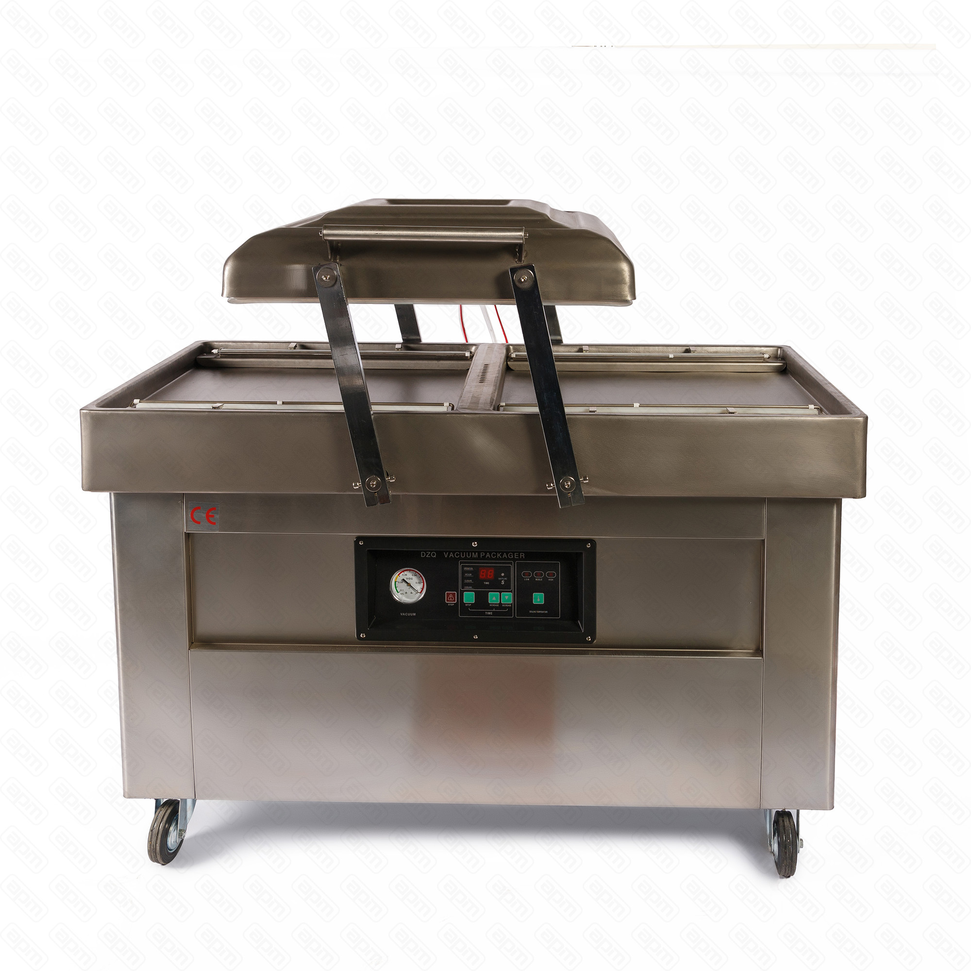 Напольная двухкамерная вакуум-упаковочная машина DZQ-5002SB SS нерж газ
