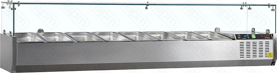 ВИТРИНА ХОЛОДИЛЬНАЯ НАСТОЛЬНАЯ TEFCOLD GVC33-180
