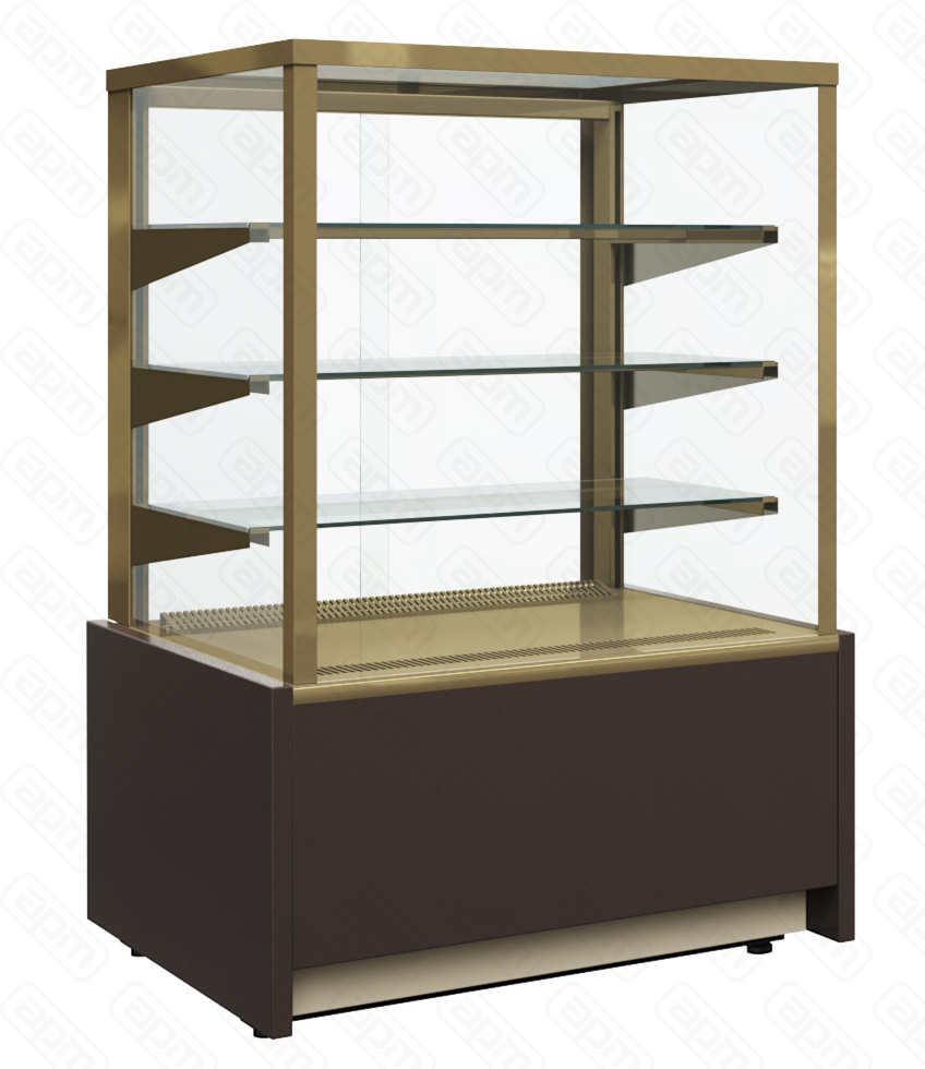 ВИТРИНА НЕЙТРАЛЬНАЯ 06 CARBOMA CUBE KC70 N 06-1 0102-0109 КОРИЧ-ЗОЛОТОЙ