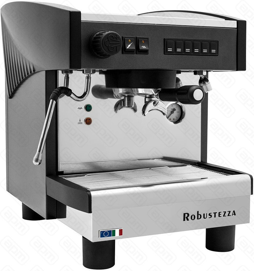 КОФЕМАШИНА АВТОМАТ ROBUSTEZZA ST1E ЧЕРНАЯВЫСОКАЯ ГРУППА 1Ф