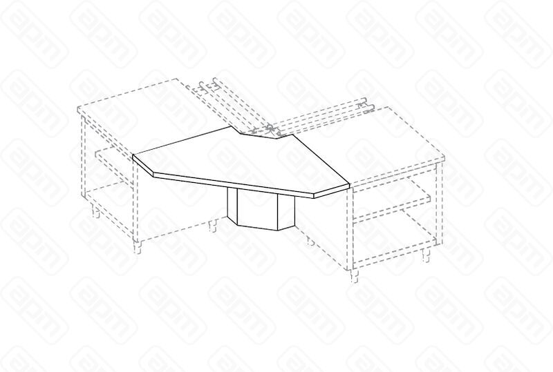 ЭЛЕМЕНТ УГЛОВОЙ APACH CHEF LINE LEC890