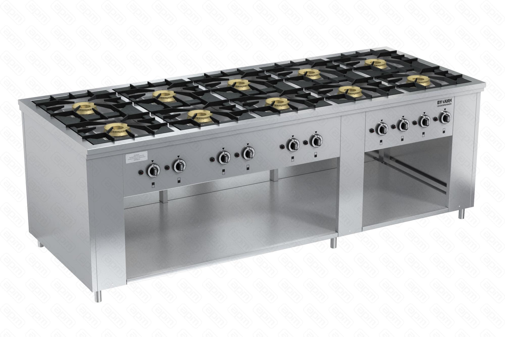 ПЛИТА ГАЗОВАЯ ВУЛКАН ПРГ-IIA-10 Maxi АРТ8251