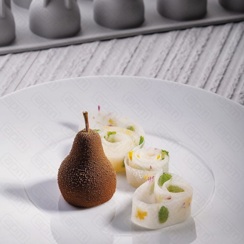 Форма силиконовая Gourmand Груша d43мм h55мм 46мл 15 ячеек GG037S