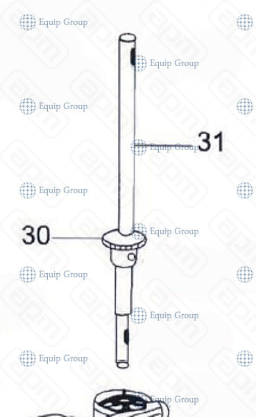 ВАЛ В СБОРЕ В ШЕСТЕРНЕЙ ДЛЯ ТЕСТОМЕСА MEC SK